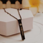 Spotify vertical bar necklace