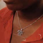 Double layer pendant name necklace