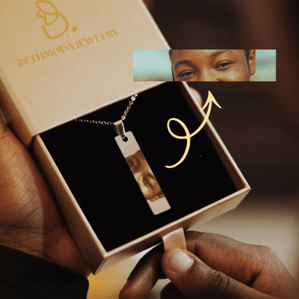 Prism custom engraved necklace